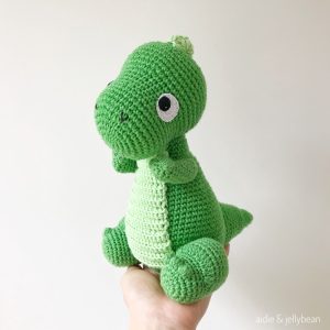 Amigurumi Green Dinosaur Soft Toy