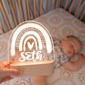 Personalised Rainbow Night Light