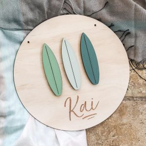 Personalised 3D Surfboard Name Sign