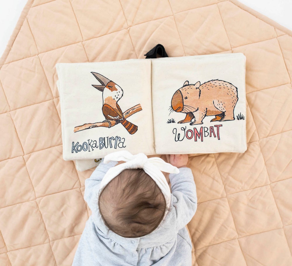 Aussie Animal Handmade Watercolour Crinkle Book