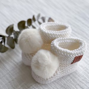 Pom Pom Luxe Baby Booties