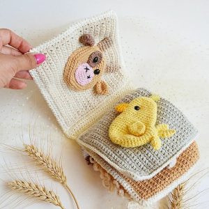 Handmade Farmyard Animals Baby Book