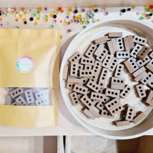 Pack of 50 Eco-Friendly Building Bricks for Construction Sensory Play