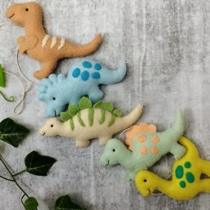 Felt Dinosaur Garland