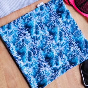 Personalised Ocean Blue Waterproof Wet Bag