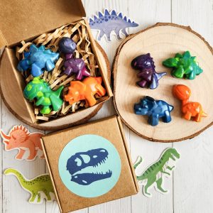Dinosaur Shaped Crayon Set
