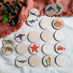 Sea Life Memory Match Game