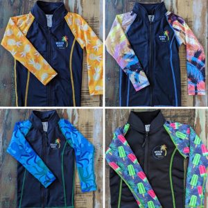 Kids Summer Rashie Long Sleeved Swim Shirt - Assorted Designs