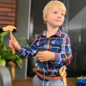 Wooden Tool Set for Kids