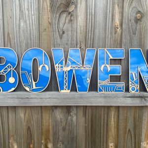 Construction Themed Personalised Wall & Door Letters