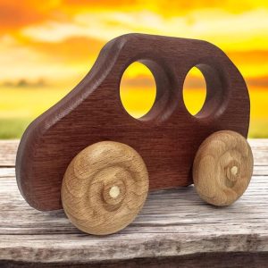 Handmade "Wombat Wagon" Wooden Car for Sustainable Safe Play