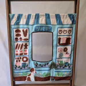 Reversible Cafe & Bakery Panel, Pretend Play Shop for Kids