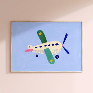 Plane Print for Nursery or Kids Bedroom