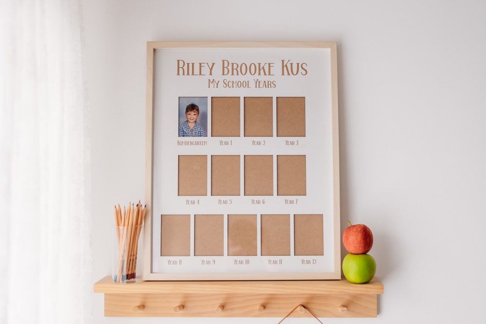 Personalised School Years Photo Frame