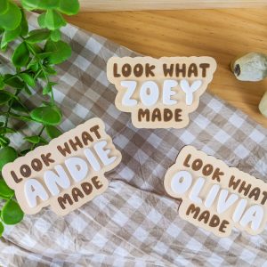 "Look What I Made" Personalised Fridge Magnet
