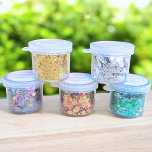 Mini Craft Jars of Biodegradable Fairy Glitter