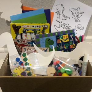 Dinosaur Arts and Craft Activity Box for Kids