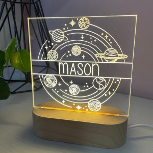 Personalised Solar System Night Light