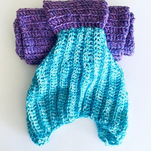 Hand-Crocheted Mermaid Tail Blanket