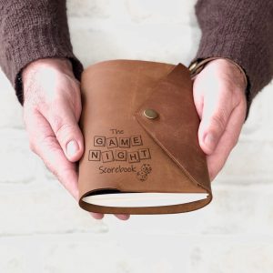 Personalised Leather Board Game Scorebook