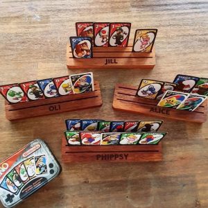 Personalised Wooden Playing Card Holder
