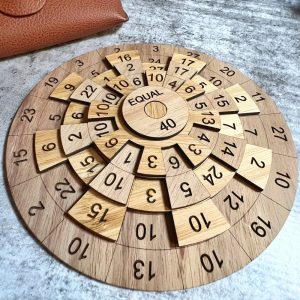 Equal40 Rotating Wooden Maths Puzzle