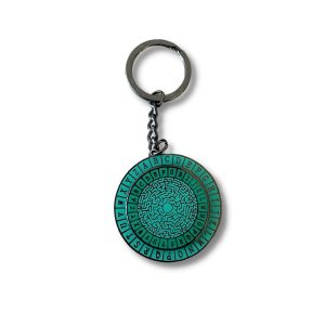 Spinning Decipher Wheel Enamel Keyring