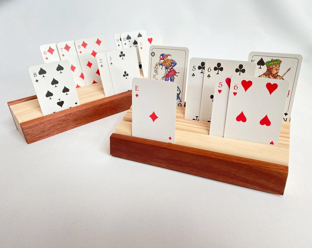 Wooden Playing Card Holder