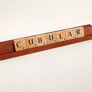 Hardwoood Scrabble Tile Racks Pack of 4