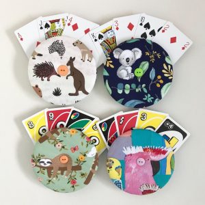 Handmade Padded Card Holder in Fun Animal Prints