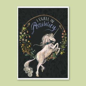Medieval-Style Unicorn Art Print