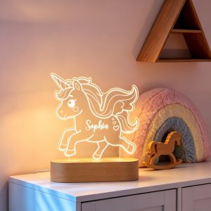 Personalised Unicorn Kids Night Light