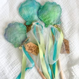 Handmade Felt Fairy Wand with Bell and Ribbons